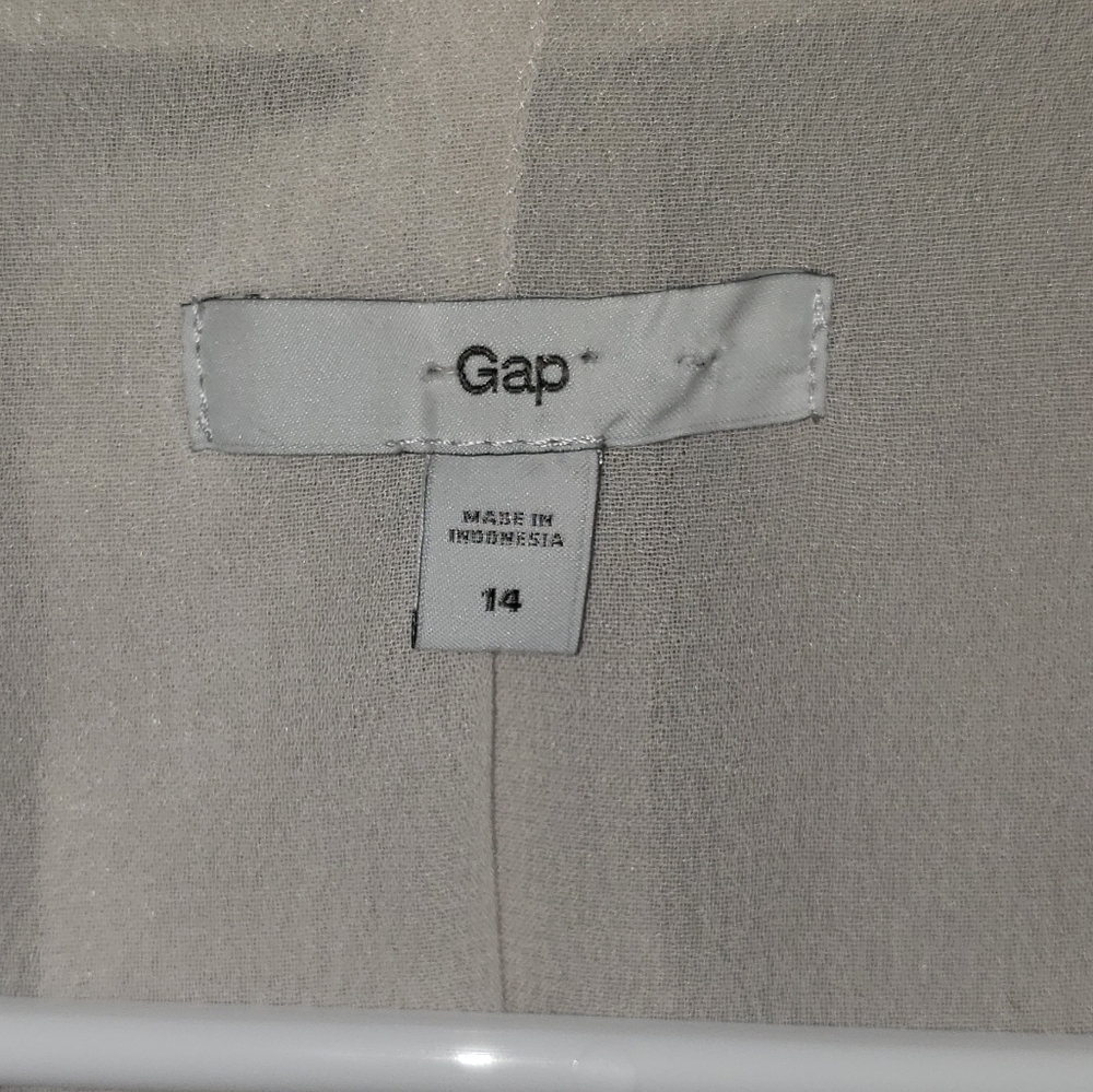 GAP satin sliver blazer size 14 - Picture 6 of 8